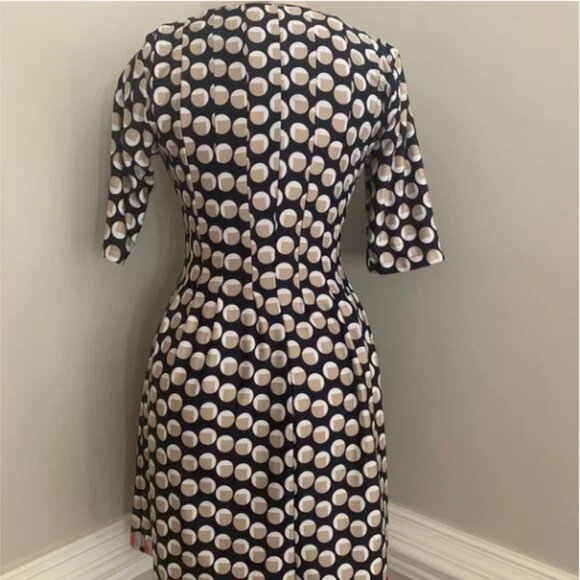 Shelby & Palmer Circle Print Fit & Flare Dress Size Small - Picture 2 of 7